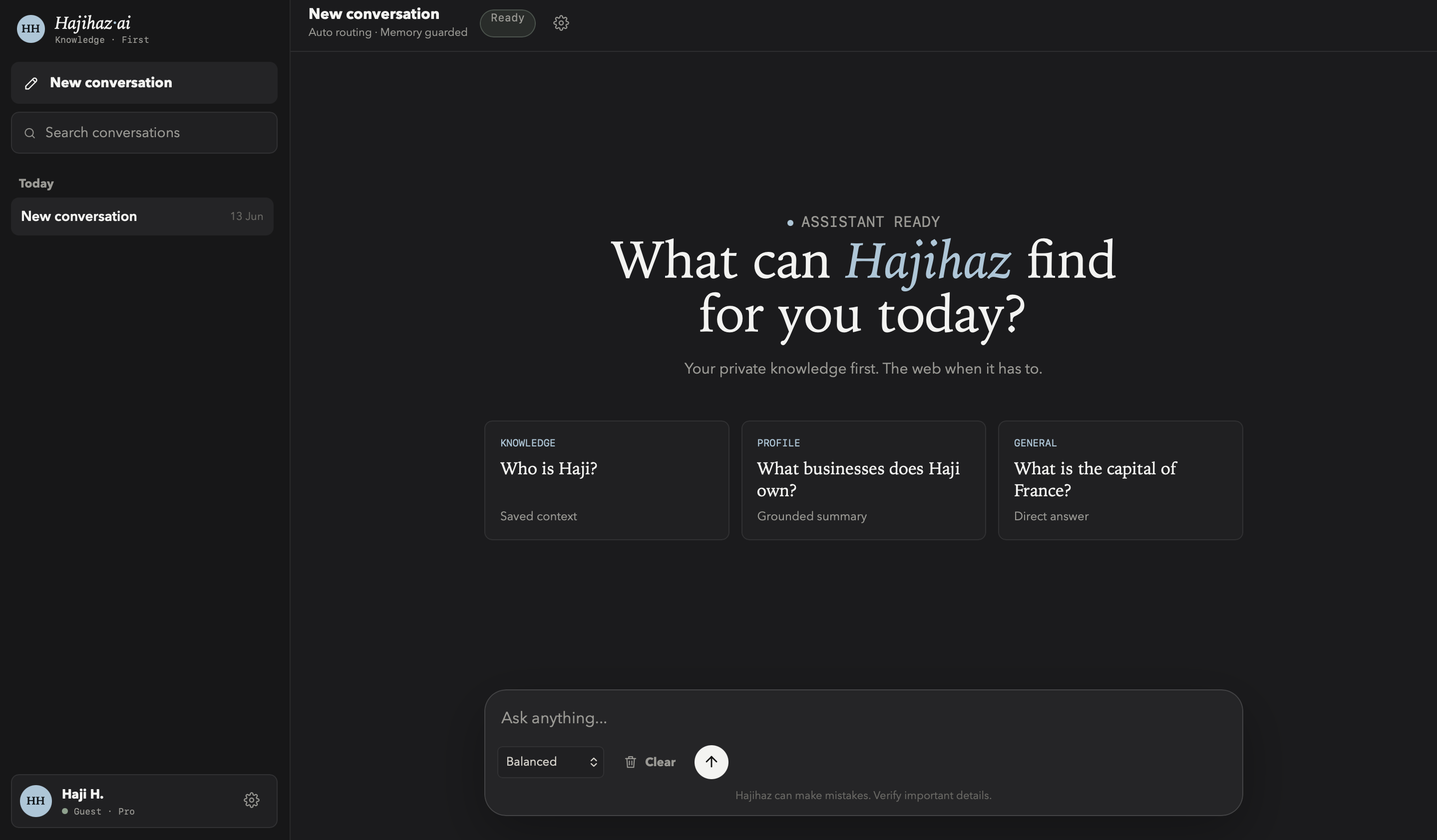 HajiHaz AI platform preview