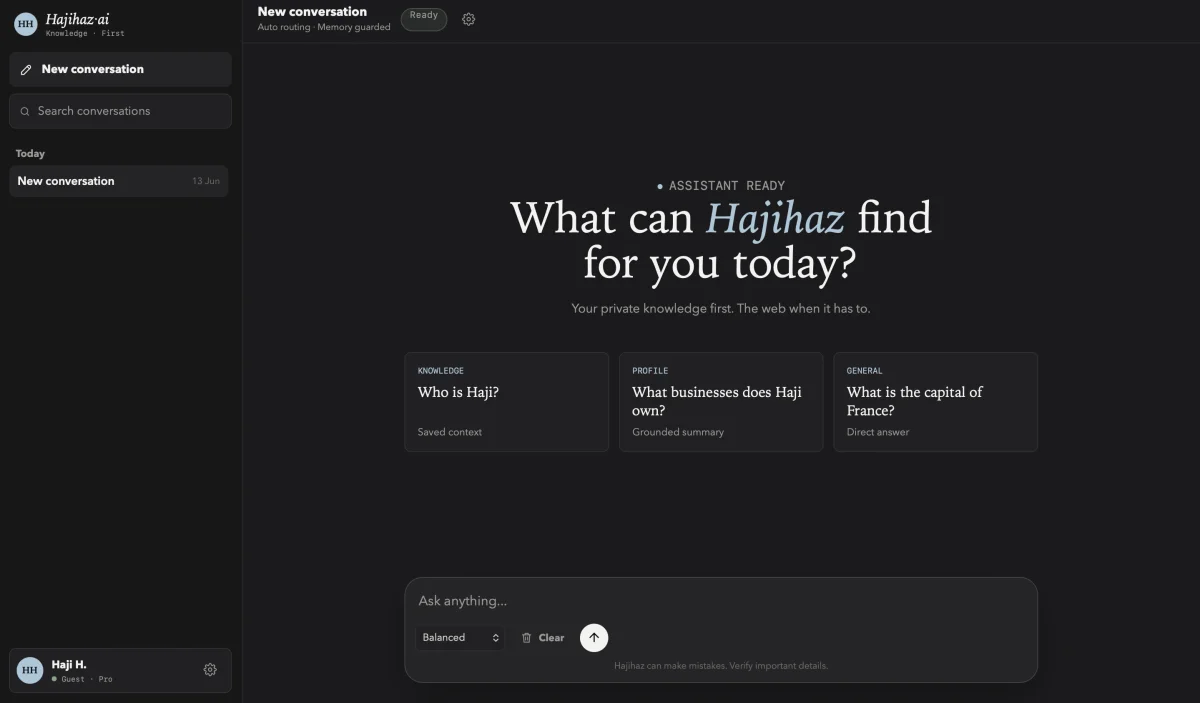 HajiHaz AI platform preview