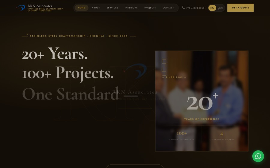 RKN Associates website preview