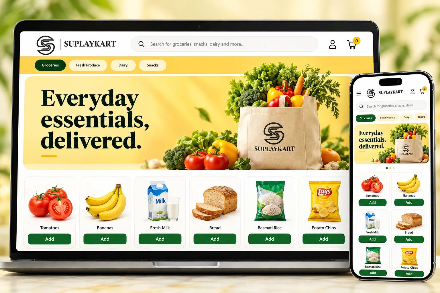 Suplaykart e-commerce storefront concept preview